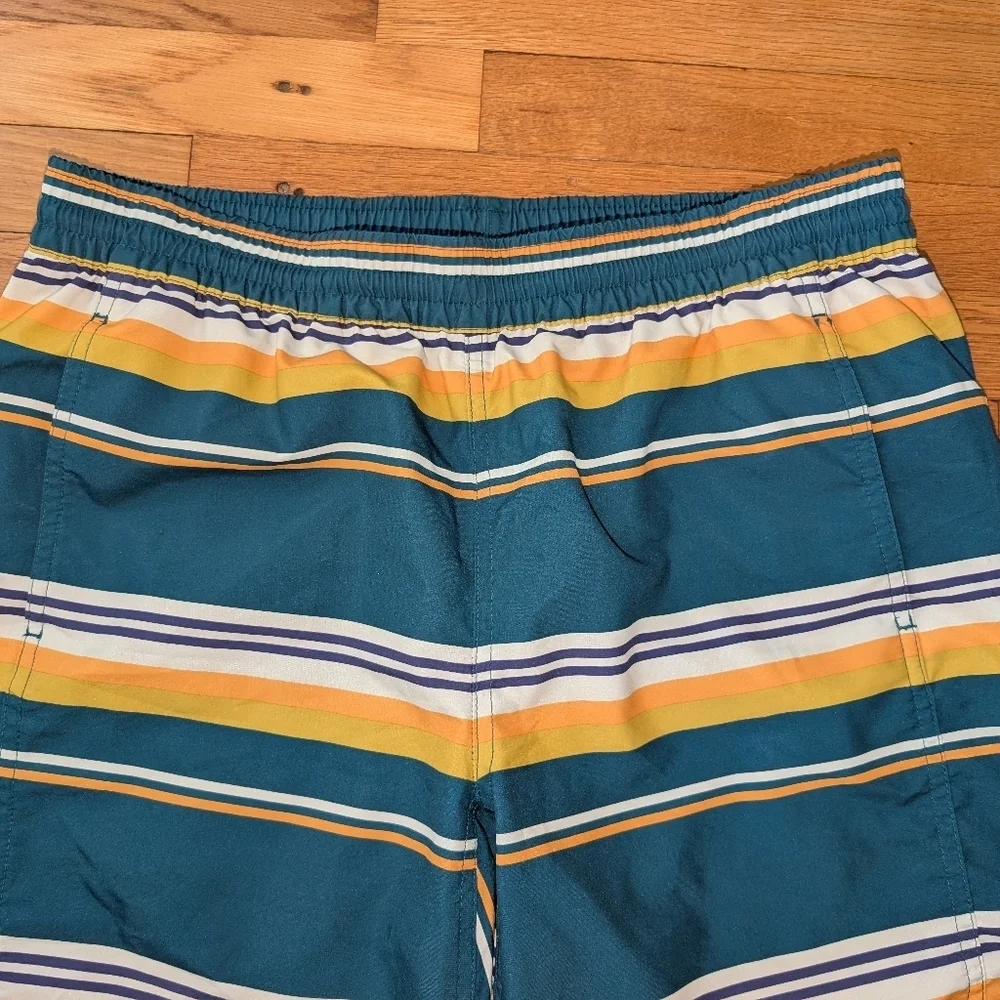 Duluth Men's Striped Swim Trunks